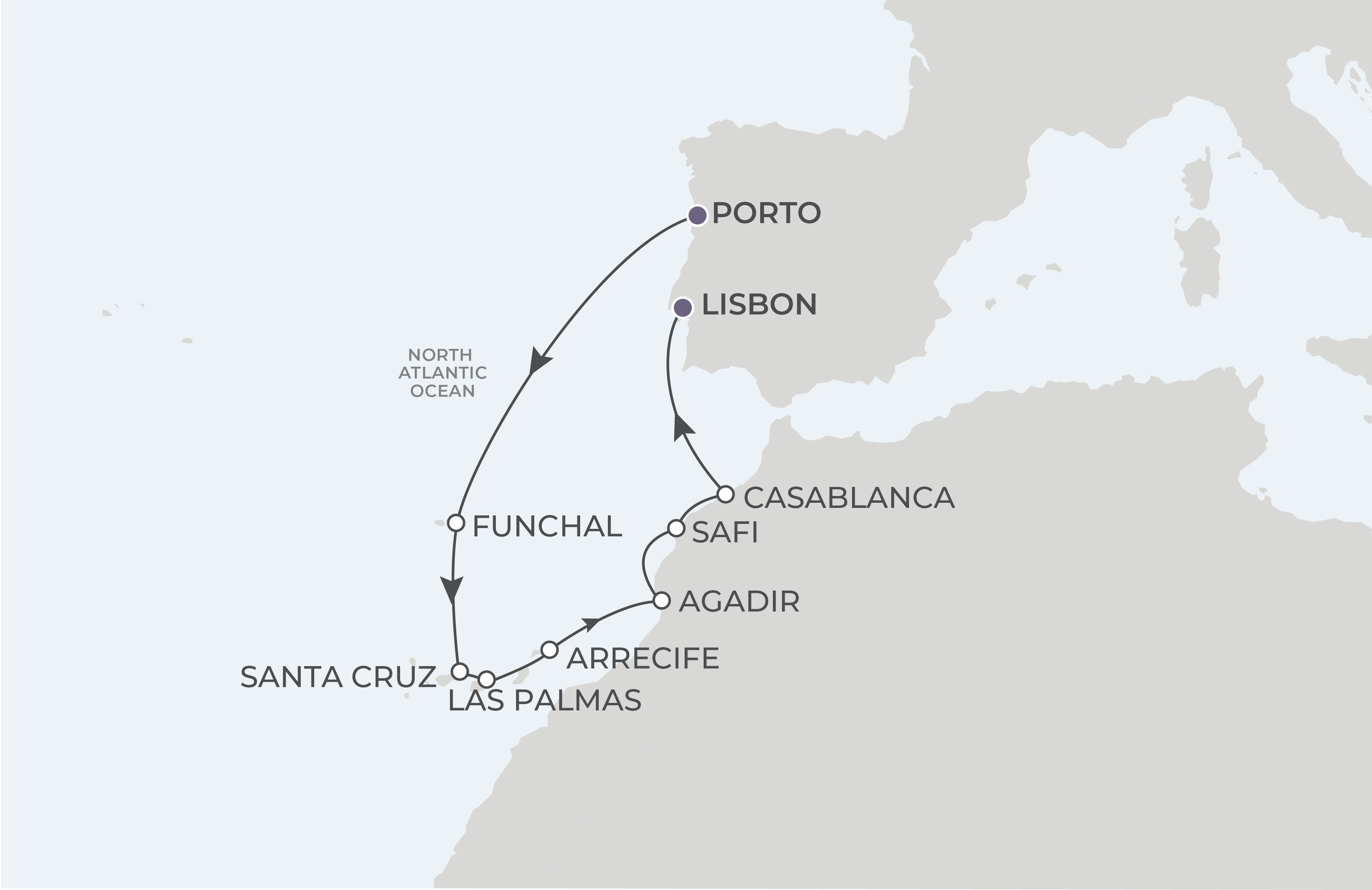 Porto To Lisbon Itinerary Map