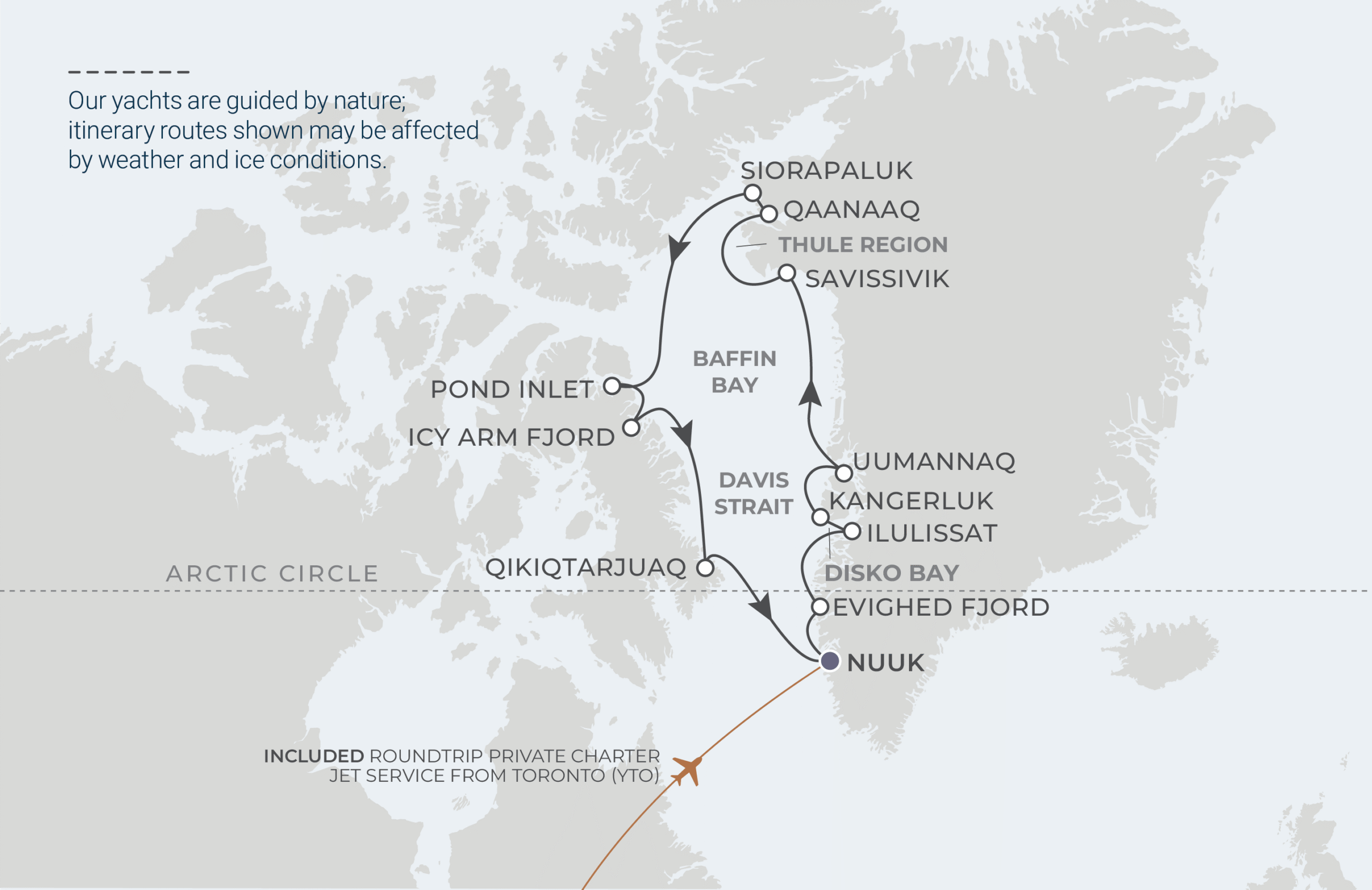 Map for Nuuk Roundtrip