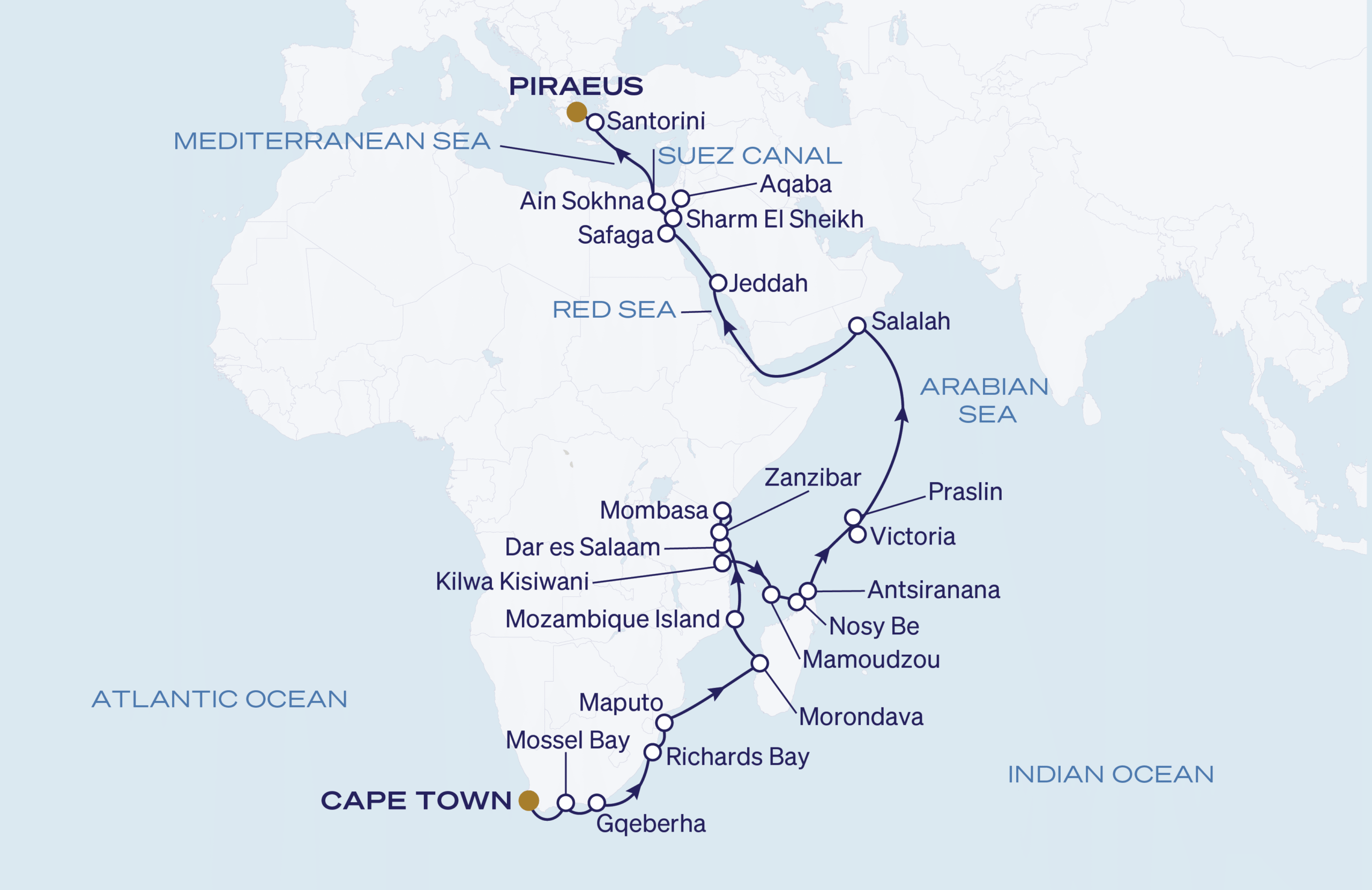 Map for Silk & Sands Passage