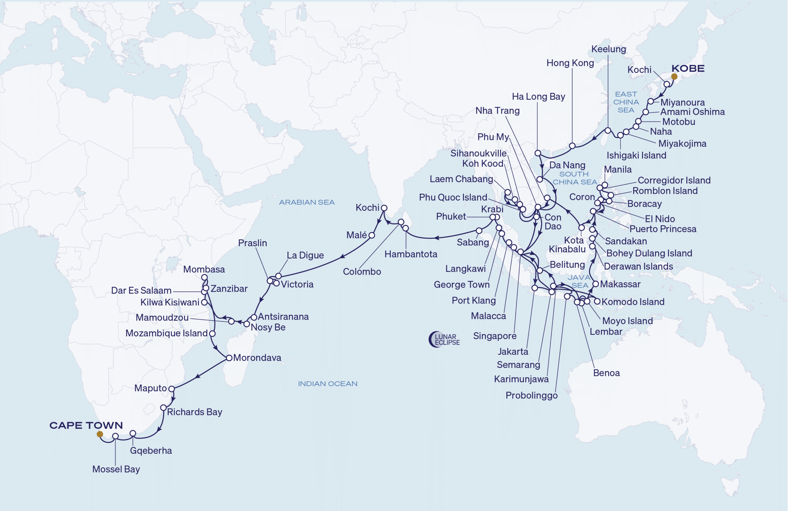 Map for The Grand Odyssey Expedition