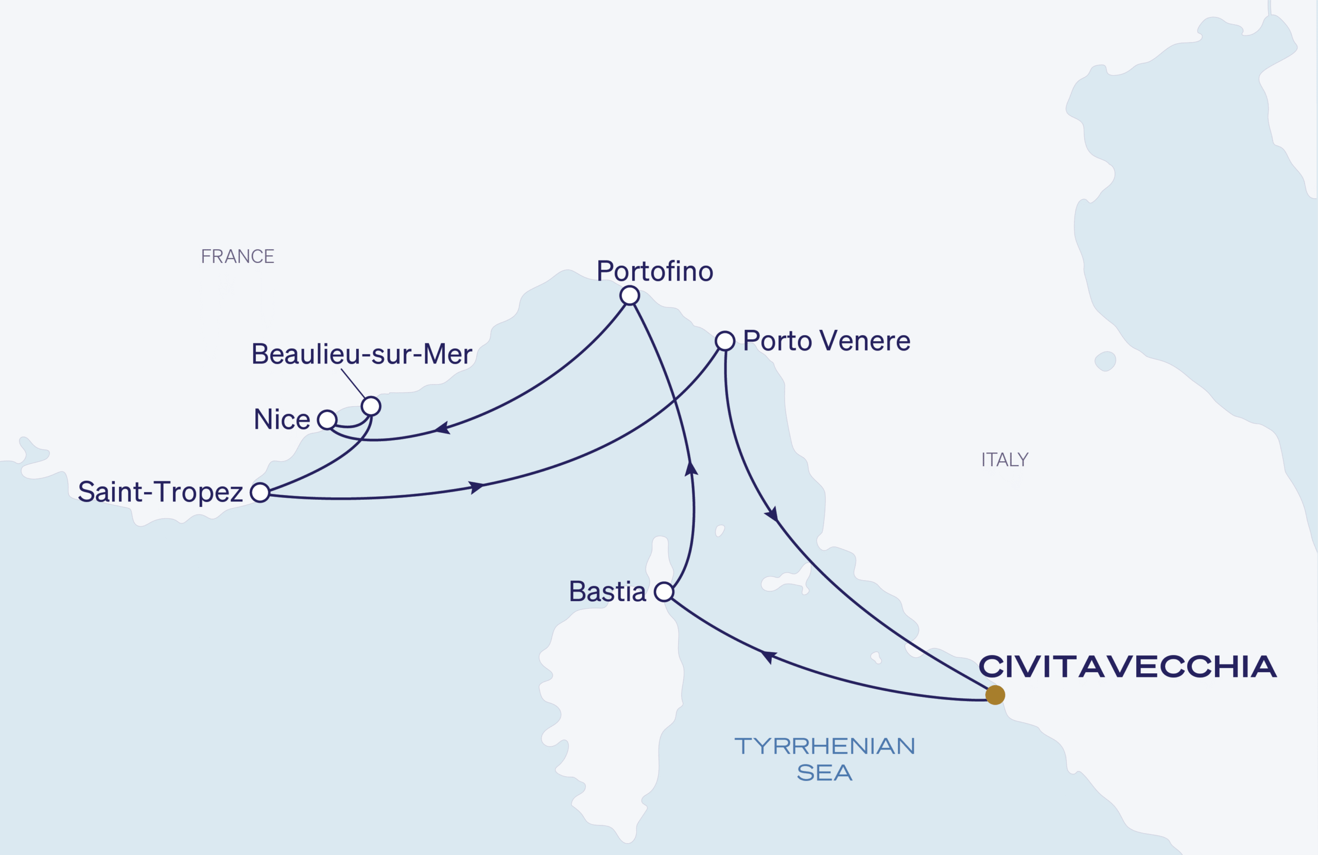 Map for Rome Roundtrip